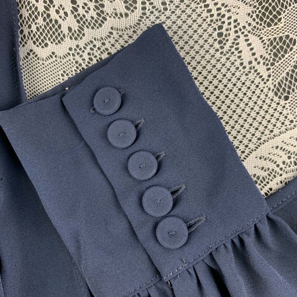Philosophy Blue long sleeve blouse SZ Small - Picture 5 of 8